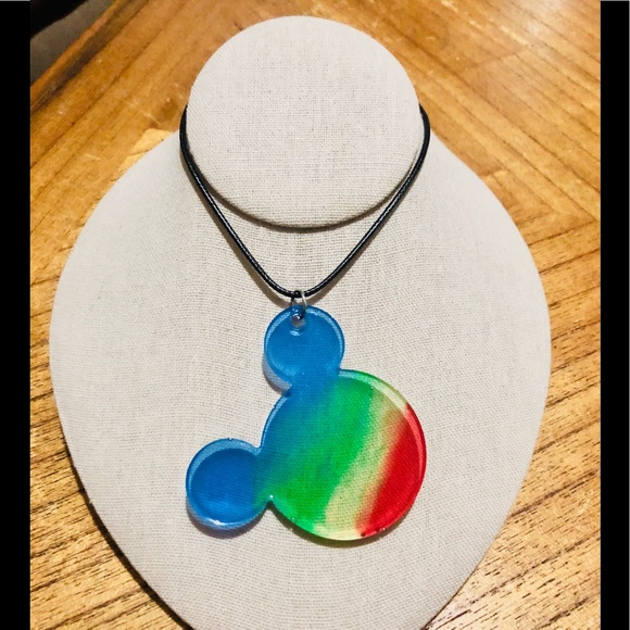 Handmade Autism Awareness colored pendant - Picture 12 of 14